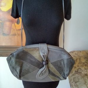 Vintage Leather Shoulder/Clutch Bag
